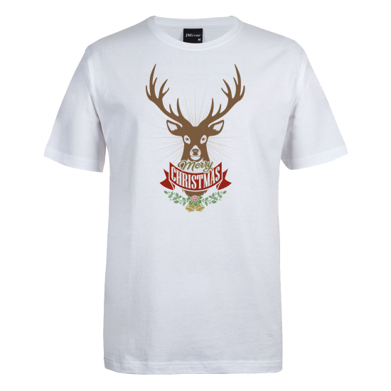 Merry Christmas Reindeer T-Shirt for a Classic Holiday Look