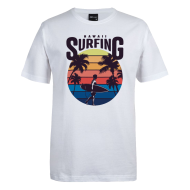 Sunset Surf Vibes: Hawaii Surfing Graphic Tee