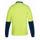 HI VIS L/S NON BUTTON POLO