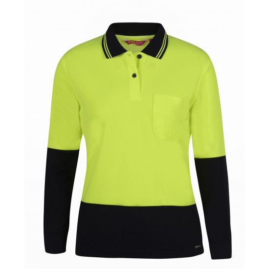 LADIES HI VIS L/S COMFORT POLO