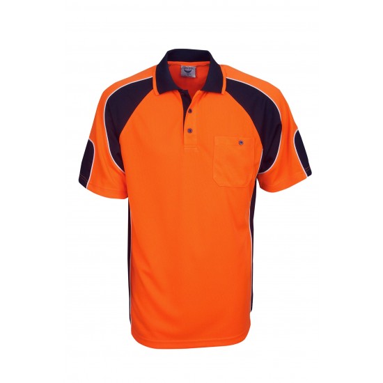 P87 Hi Vis Cooldry Side Panel Polo-Green Collection